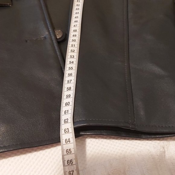 NWT EMPORIO ARMANI Dress Leather Jacket authenticM - Picture 13 of 16